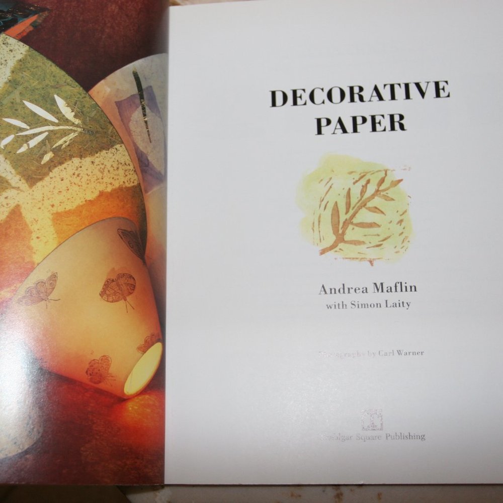 Softcover Unused "Decorative Paper" by Andrea Maflin